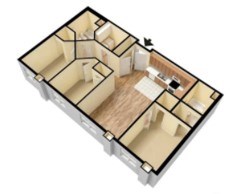 Boulder Ridge 3 Bedroom 2 Bathroom
